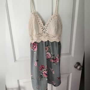 Windsor Crochet Floral Dress